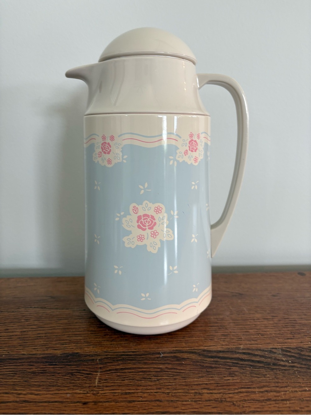 Vintage Corningware Thermique Floral Print Insulated Coffee or Tea Carafe - 1 qt